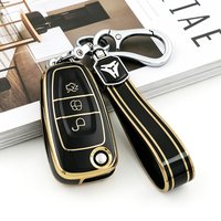 3 Button TPU Flip Folding Key Cover for Ford Fiesta Transit Custom Mondeo Kuga 2 Ecosport Focus Mk4 Protection Shell Fob