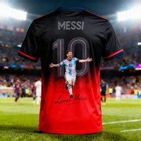 Special edition Messi summer 3D print family and children's style sports shirt T-shirt, suitable for daily comfortable wear