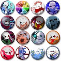 Game Undertale Sans Enamel Pins Cartoon Character Round Badge Backpack Clothes Hat Brooches Jewelry Accessories Gift for Friend