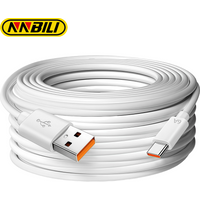 NNBILI USB C-type data cable 1-2m suitable for Samsung S10e/S10/A-series/S24-S10/Note20-10, 3-14m suitable for power only device
