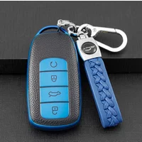 4 Buttons TPU Leather For Chery Tiggo 8 Pro Tiggo 8plus New 5 plus 7pro Car Smart Key Case Cover Shell Bag Protector