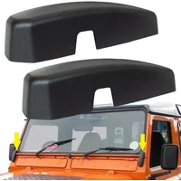 Car Windscreen-Bulkhead Support Bracket Covers Matte Black Cap For Land Rover Defender SVX Car Windshield Bracket