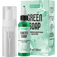 30/120ml Ultra Concentrated Green Tattoo Soap , Tattoo Soap Tattoo Supplies for Tattoos Piercings, Clean Skin Equipment