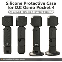 2026 New For DJI Pocket 4 Silicone Case Anti-Dust Handheld Gimbal Box with Base for DJI Osmo Action Camera Accessory