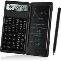 2 IN 1 faltbarer Solarenergie-Rechner, 10-stelliges LCD-Display, Desktop mit 6-Zoll-Schreibtablett-Stift für Büro, Business, Schule