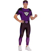 ob Men's Dodgeball Crazy Purple Cobra Costume Outfts White Goodman Fancy Sportswear Halloween Party Uniform 158gj