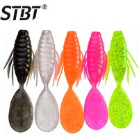 9cm 5.5g 8PCS Root Fishing Lure Soft Bait Imitation PVC Fishing Lure Fresh Water Perch Bait Fishing Tackle