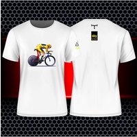 AliExpress NONE Pure Cotton Coat Tour De France Cycling Team Rider T-shirt Personality Cycling Clothes T-shirt Fabric Men's and Women's Blouse