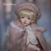 Shuga Fairy Bjd Aurola BJD Doll 1/6 Yingli Body Movable Joint Fullset Fashion School Toys Fleece Jacket for Female Dolls