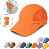GADIEMKENSD Men Women Folding Climbing Peaked Cap Baseball Cap Outdoor Breathable Camping Hiking Quick Drying Trekking Sun Hat