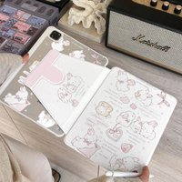 Pencil Holder Case Funda for IPad 6th Generation Case 9.7 Inch Air 2/3 10.5 10.2 7th 8th 9th Gen Air 5th 4th Cartoon Rabbit