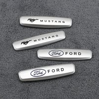 Auto Interior Cabin Tuning Accessory Parts Rigid Metal Car Seat Emblem Badge For Ford Mustang Shelby Cobra Focus Mondeo F-150