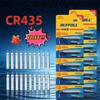 CR435 Luminous Electric Battery CR 435 Fishing Floats Lithium Pin Battery Tackles Night Fishing Float Fish Float Battery Carded
