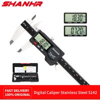 SHANHR 150mm Electronic Digital Caliper Measuring Tool, Digital Caliper Stainless Steel Construction with Large LCD Screen