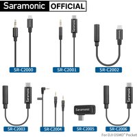 Saramonic SR-C2000 Professional Extension Microphone Audio Adapter Cable for Wireless Microphone iPhone Xiaomi DJI DSLR Cameras