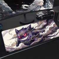 P-Pokemon Gengar Large Mouse Pad 100x50cm Extended Gaming Desk Mat Big Anti-Slip Keyboard Pad for Computer Laptop Gamer