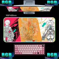 RGB Large Mouse Pad Xenoblade Chronicles Gaming Carpet Computer Office Accessories Mouse Mats Bottom Anti slip Keyboard Mausepad