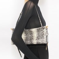 Luxury Serpentine Shoulder Bag Snake Pattern Underarm Bags for Women Designer Handbag Half Moon Crescent Bag NEW Clip Bags Purse