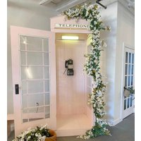 custom.Customizable Pink Phone Booth Wedding Decor Handmade Telephone Booth With Lights Acrylic Retro Phone Booth