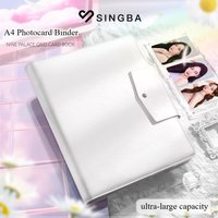 PU Leather Photocard A4 Binder Kpop 3inch 9-grid Photo Collect Book Album Idol Photo Album Girl Gift