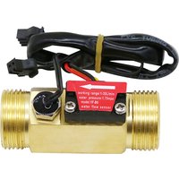 1/2" 3/4" BrassWater Flow Sensor1.75MPa Hall Sensor Turbine Flowmeter DC5~18V Used To Measure The Flow Of The Medium