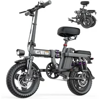 AliExpress NONE Adult Electric Bicycle Toofly GE5 250W city ebike, 48V 15AH E-bike, 14-inch tire Foldable Electric Bike