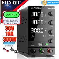 KUAIQU 30V 10A DC Power Supply Adjustable Digits Display Laboratory Power Supply Voltage Regulator 60V 5A 120V,32V 6A SPS-C3010