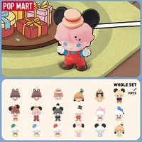 POP MART POP BEAN DIMOO WORLD x DISNEY Classic Series (3 piezas por paquete) 1 unidad/10 piezas Blind Box Toys Kawaii Anime