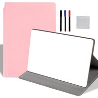 Multi-Purpose PU Leather Whiteboard A5 Reusable Erasable Writing Board Dry Erase Freestanding Whiteboard Notepad Desktop Using