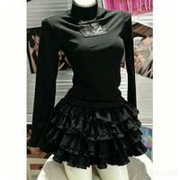 Lace Ruffles Cute Lolita Style Cake Elegant Skirt Women Japanese Sweet Y2K High Waist Mini Skirt Harajuku Princess Party Skirts