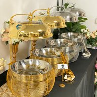 1pcs Professional Chefing Dish Buffet Set Stainless Steel Food Warmer for Wedding Banquet Party Catering Service Chafing Dishes