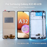New AMOLED For Samsung Galaxy A32 4G 6.4" TFT Touch Screen Digitizer LCD Display Assembly Replacement Spare Repair Phone Parts