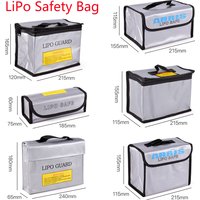 Lipo Guard Safety Bag Fireproof Explosion-Proof Portable Lipo Safety Bag 215*115*155mm for RC FPV Racing Drone Car Battery Safe