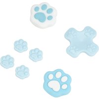 Cute Cat Paw Silicone Thumb Grip Caps Compatible with Nintendo Switch OLED/Switch Joystick and D-Pad Buttons Protective Cover