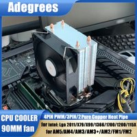 X99 CPU Air Cooler 3PIN/4PIN PWM PC Processor 90MM PC Radiator For Intel LGA 775 1151 1155 1200 1700 2011 X79 AMD AM3 AM4 AM5