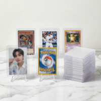 10/25/50PCS 35PT Rigid Card Toploaders for Korean Kpop Photocard Pokemon TCG Clear 3x4" Hard Plastic Sleeves Sports Card Holders
