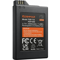 2000mAh High Capacity Battery for Sony PSP 1000 Replacement Li-ion Battery Pack PSP-110 Spare Part for PlayStation Portable