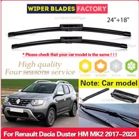 Car Front Windshield Window Windscreen Wiper Blades For Renault Dacia Duster 2 HM MK2 2017 2018 2019 2020 2021 2022 2023 24"+18"