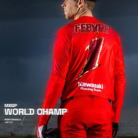 New Summer Kawasaki Racing Team No.1 Romain Febvre MXGP WORLD OHAMP Long-Sleeved Shirt Men Oversized Quick-Dry Motocross Tee