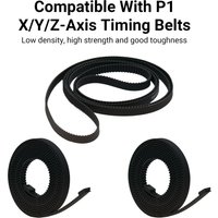 XYZ Axis Belt Kit For Lab X1 X1S P1P P1S High Temperature Wear Resistance 1142mm 1442mm Synchronous Belt for Bamboo Lab X1 P1
