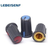 5pcs=1set for Yamaha Mixer potentiometer knob cap /270 degree D hole knobs caps cover red yellow blue 18.5x11.5mm