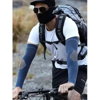 AliExpress NONE Summer Sun Protection Ice Silk Sleeves Quick Drying Cycling Sleeves Breathable Cooling Sweat Absorbing Elastic Hiking Sleeves