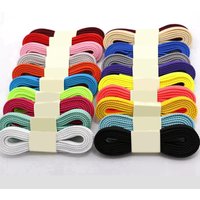 Klassische Schnürsenkel für Turnschuhe Stoff Flache schnürsenkel 24 farben Solide Schnürsenkel Elastische Schnürsenkel Schuhe 100/120/140/160CM Saiten