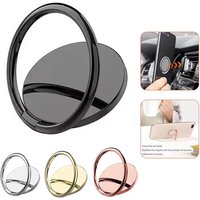 Metal Mobile Phone Finger Ring Stand Universal 360 Degree Rotation Finger Ring Holder Car Cell Phone Bracket For iPhone Xiaomi