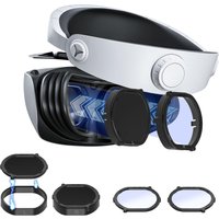 Lens Protector Cover Kit for PSVR2 Glasses Spacer Anti-Scratch Ring with Blue Light Blocking Glasses For Playstation VR2
