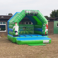 Football Bounce House Entertainment Commercial Kids Jumping Bed with Blower Inflatable Jumping Bed Outdoor Naughty Castle