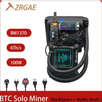 2026 Bitaxe Miners kit NerdQaxe++ Hydro Rev6.1 6TH/s 100W Solo Miner For Mining Bitcoin Liquid Cooler BTC Miner Crypto Machin