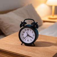 Small Alarm Clock Bedside Table Wake-up Clock AA Batteries Operated Multiple Color Desk Table Ornament For Home And Office