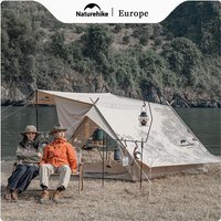 Naturehike Cotton Eaves Camping Tent 2 Person 4.8㎡ Large Area A -shaped Double Thicken Tent Canopy Portable Travel Equipment