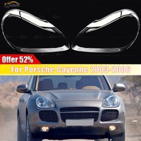 Für Porsche Cayenne 2003-2006 Ersatz Lampenschirm Auto Scheinwerfer Transparente Linse Front Scheinwerfer Abdeckung Shell Kopf Lampe Gehäuse